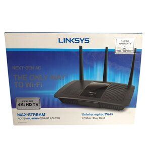 Linksys EA7300 Max-Stream AC1750 Dual MU-MIMO Gigabit Wi-Fi Router 4K Ethernet